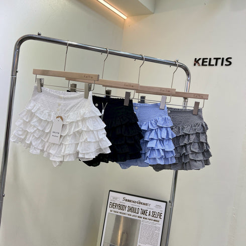 Ladies Tiered Mini Skirts